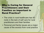Caring for General Practitioners and their Families 002