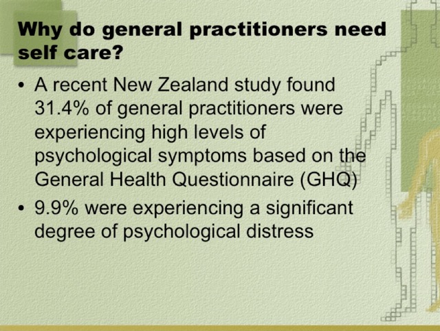 Caring for General Practitioners and their Families 009