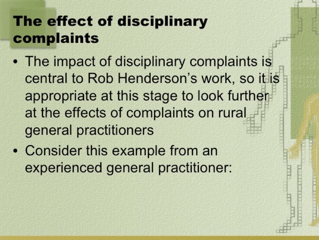Caring for General Practitioners and their Families 014