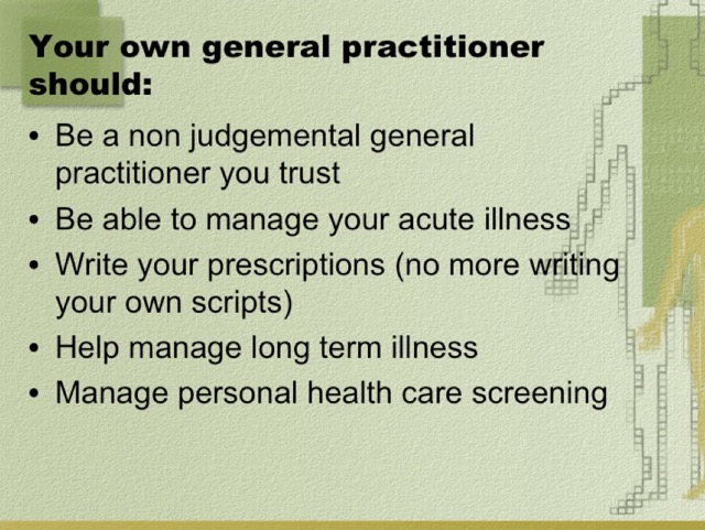 Caring for General Practitioners and their Families 034