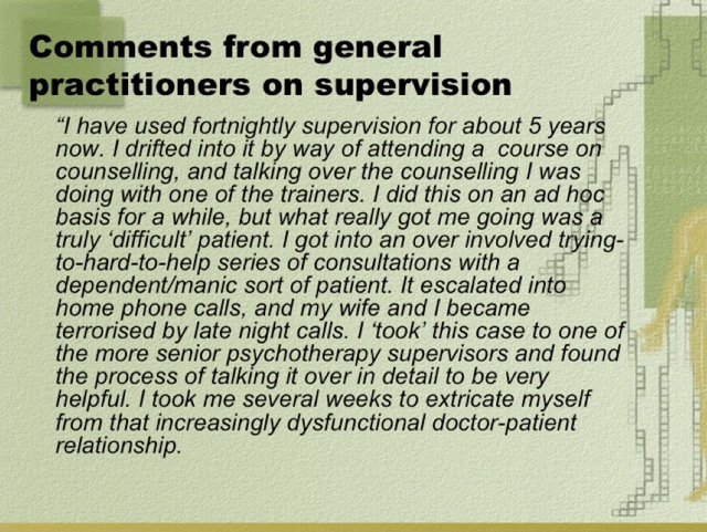 Caring for General Practitioners and their Families 040